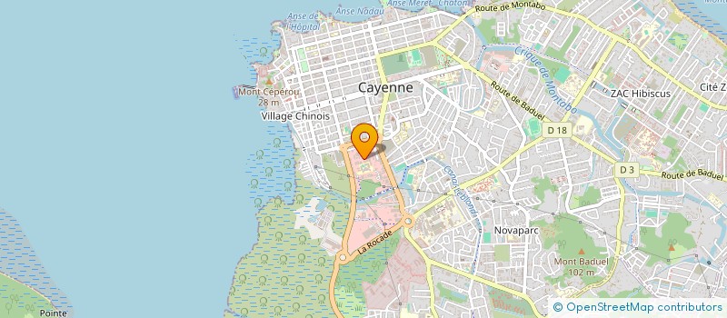 localisation de l'entreprise CHOCOLATERO PROD  CAYENNE