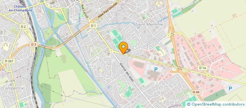 localisation de l'entreprise CHOCOLATINE à CHALONS-EN-CHAMPAGNE