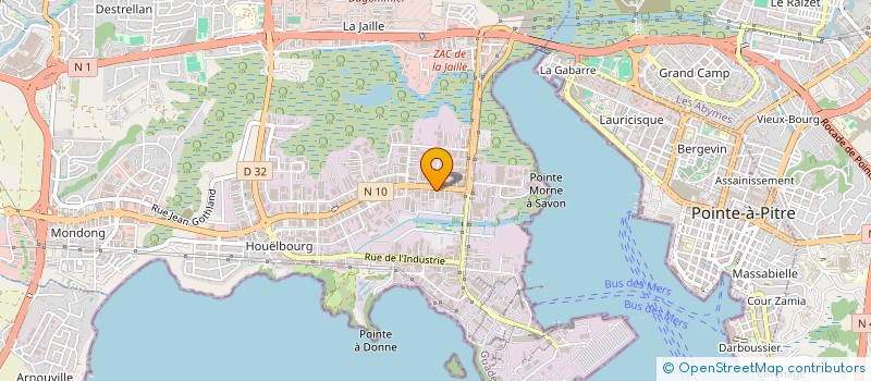 localisation de l'entreprise CHOCOLATINE à BAIE-MAHAULT