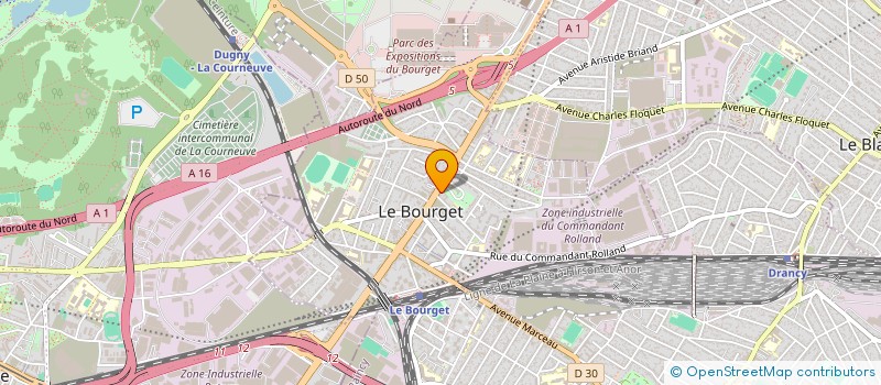 localisation de l'entreprise CHOCOLATINE à LE BOURGET