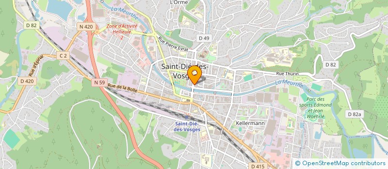 localisation de l'entreprise CHOCOLATS CARL  SAINT-DIE-DES-VOSGES