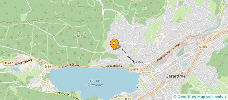 localisation de l'entreprise CHOCOLOR à GERARDMER