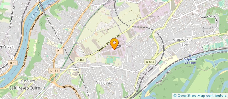 localisation de l'entreprise CHOCOLYON à CALUIRE-ET-CUIRE