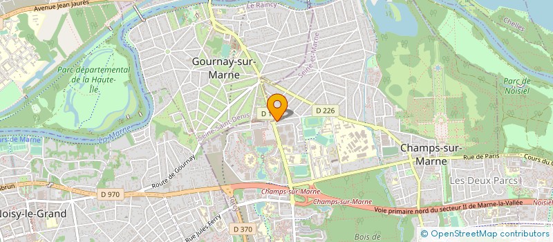 localisation de l'entreprise CHOCOPAIN à CHAMPS-SUR-MARNE
