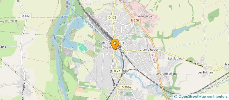 localisation de l'entreprise CHOCOPAIN  SAINT-GERMAIN-DES-FOSSES