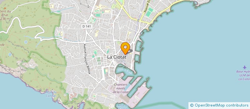 localisation de l'entreprise CHOCOPAT à LA CIOTAT
