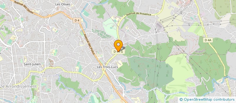localisation de l'entreprise CHOCOREN à ALLAUCH