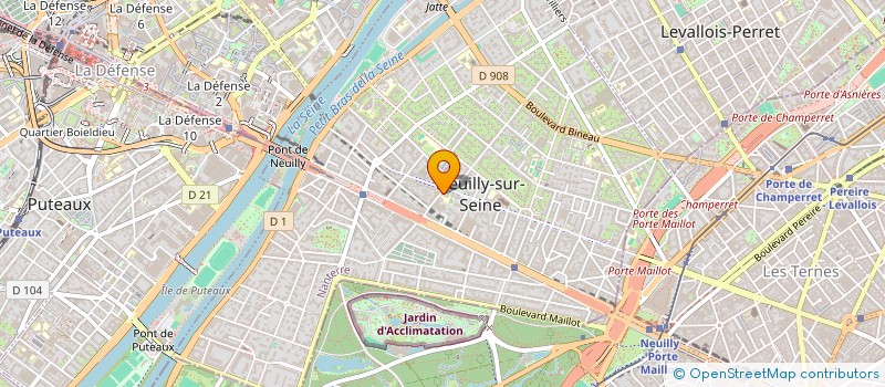 localisation de l'entreprise CHOCOSTEF à NEUILLY-SUR-SEINE