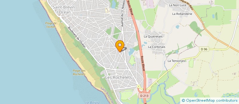 localisation de l'entreprise CHODUP à SAINT-BREVIN-LES-PINS
