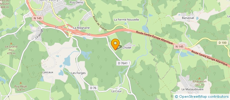 localisation de l'entreprise CHOELEC à SAINT-VAURY