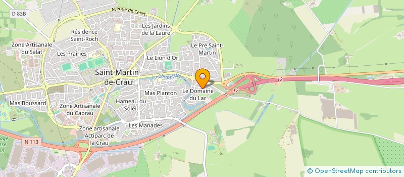 localisation de l'entreprise CHOERUR SAINT MARTIN à SAINT-MARTIN-DE-CRAU