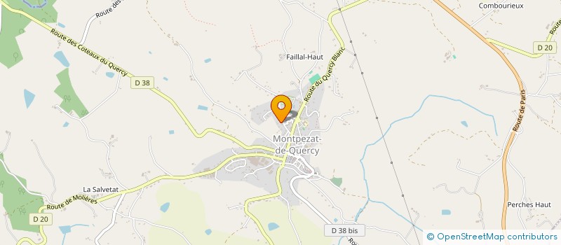 localisation de l'entreprise CHOEUR A COEUR  MONTPEZAT-DE-QUERCY