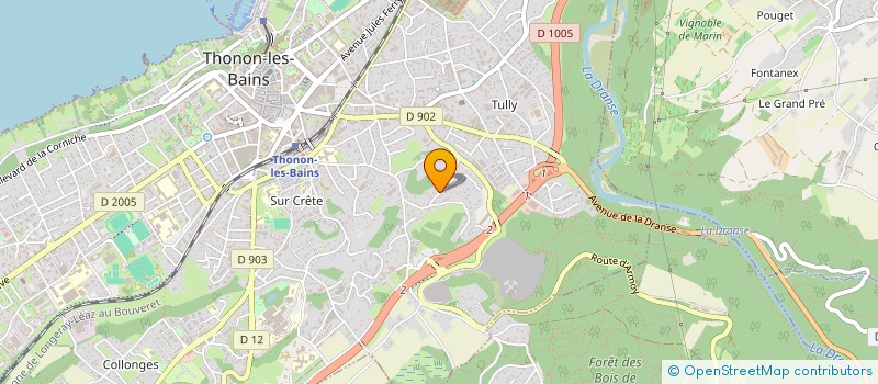 localisation de l'entreprise CHOEUR AMEDEE à THONON-LES-BAINS