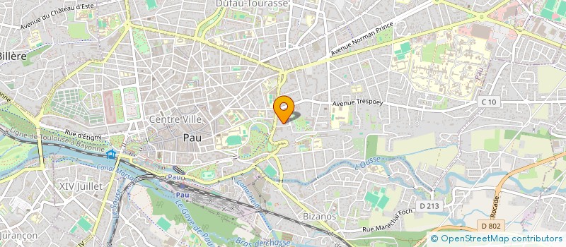 localisation de l'entreprise CHOEUR ANIMA à PAU