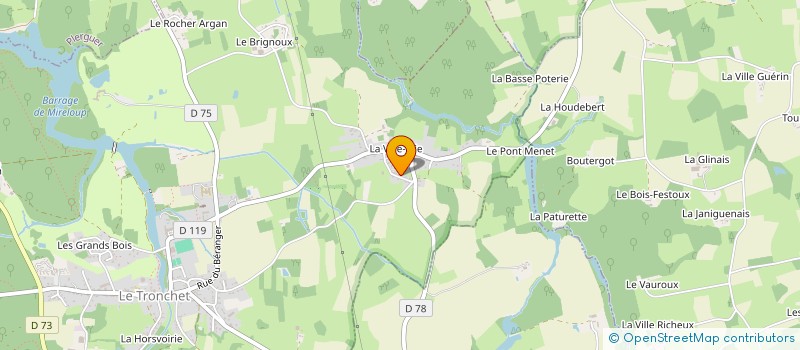 localisation de l'entreprise CHOEUR ARCHANGELO  MINIAC-MORVAN