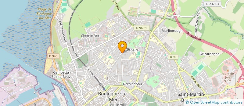 localisation de l'entreprise CHOEUR BONONIA à BOULOGNE-SUR-MER