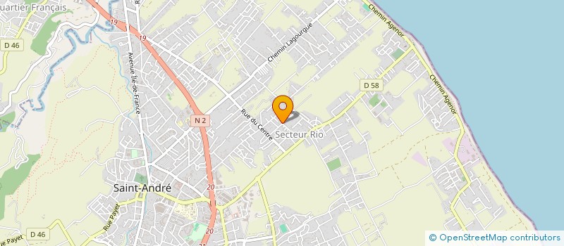 localisation de l'entreprise CHOEUR D'ARTISTES 974 à SAINT-ANDRE