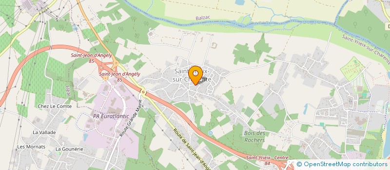 localisation de l'entreprise CHOEUR D HOMMES 7 ET PLUS à SAINT-YRIEIX-SUR-CHARENTE