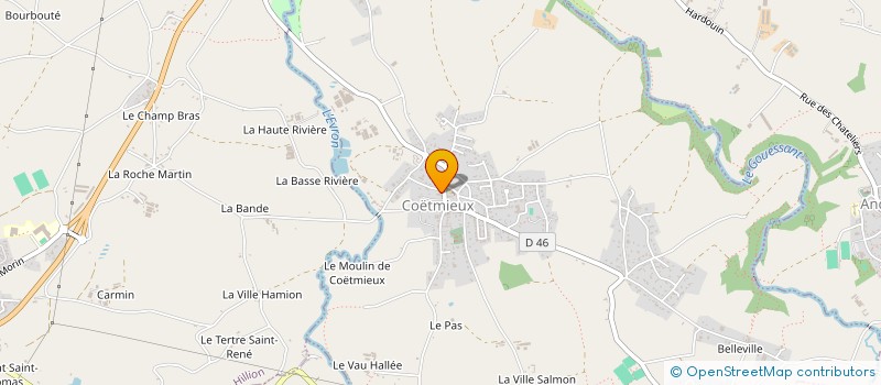 localisation de l'entreprise CHOEUR D'HOMMES DE LA BAIE  COETMIEUX