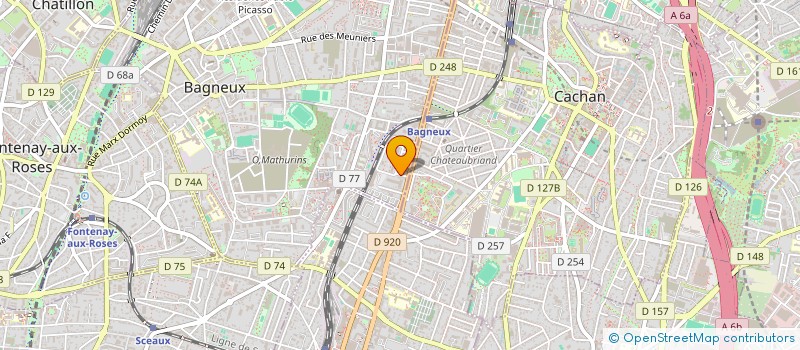 localisation de l'entreprise CHOEUR D'HOMMES DE LA VILLETTE à BAGNEUX