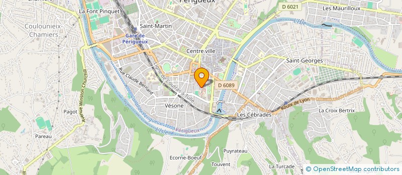 localisation de l'entreprise CHOEUR D HOMMES EN PERIGORD à PERIGUEUX