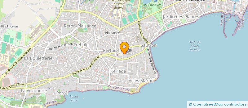 localisation de l'entreprise CHOEUR D'HOMMES VOX HOMINIS  SAINT-NAZAIRE