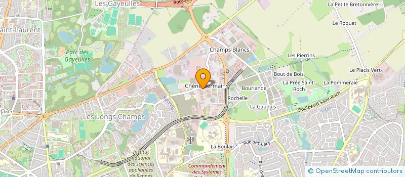 localisation de l'entreprise CHOEUR D'OR - CHOEUR D'ORANGE RENNES  CESSON-SEVIGNE
