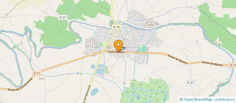 localisation de l'entreprise CHOEUR DE CAPESTANG  CAPESTANG