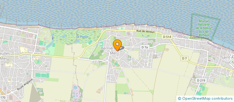 localisation de l'entreprise CHOEUR DE CHAMBRE DE BERNIERES  BERNIERES-SUR-MER