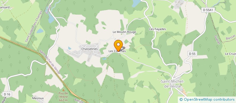 localisation de l'entreprise CHOEUR DE CHAUFFE à SAINT-MICHEL-DE-VEISSE