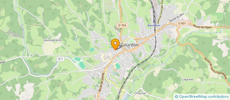 localisation de l'entreprise CHOEUR DE FEMMES VARIA VOCE  GOURDON