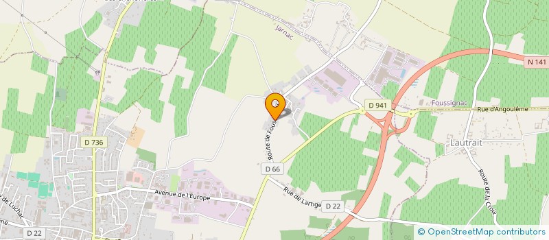 localisation de l'entreprise CHOEUR DE GUIRLANDE EN SOLOIRE à JARNAC