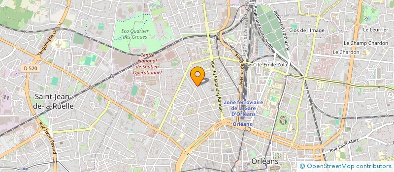 localisation de l'entreprise CHOEUR DE L'ORIFLAMME  ORLEANS