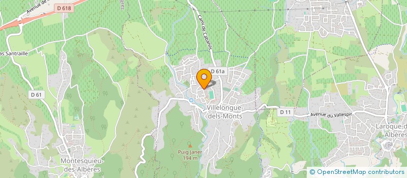 localisation de l'entreprise CHOEUR DELS MONTS  VILLELONGUE-DELS-MONTS