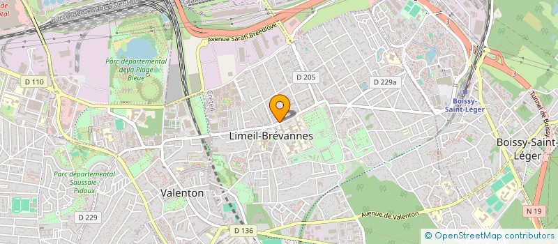 localisation de l'entreprise CHOEUR DES ANGES  LIMEIL-BREVANNES