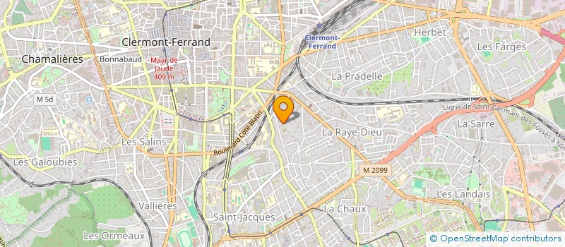 localisation de l'entreprise CHOEUR DES NEUFS SOLEILS  CLERMONT-FERRAND