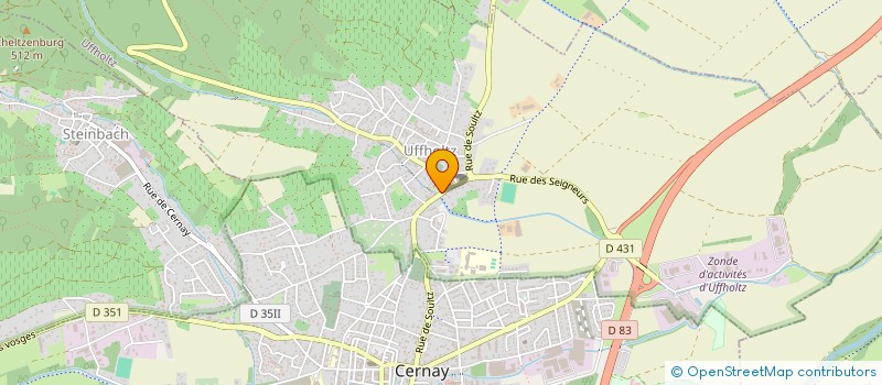 localisation de l'entreprise CHOEUR DES RIVES DE LA THUR  THANN