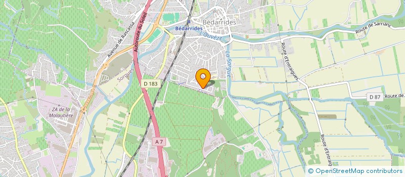 localisation de l'entreprise CHOEUR DES SEPT RIVIERES  BEDARRIDES