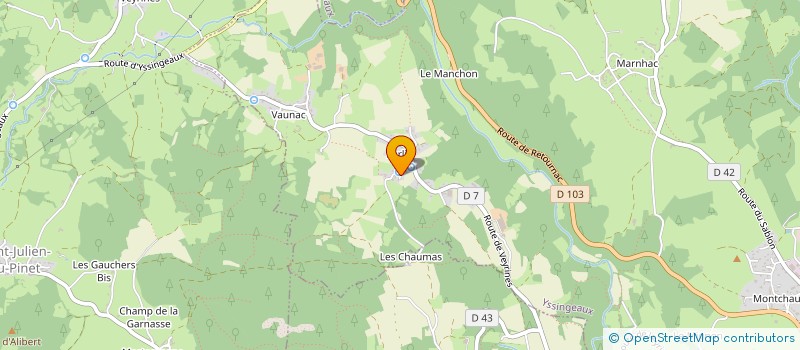 localisation de l'entreprise CHOEUR DES SUCS  YSSINGEAUX