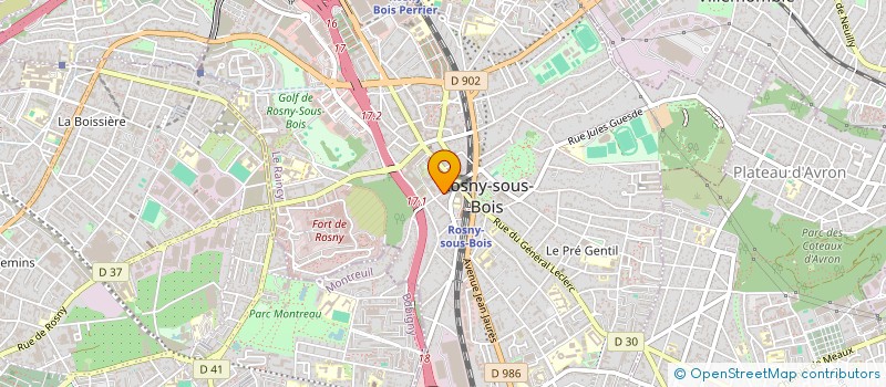 localisation de l'entreprise CHOEUR DES TROIS VOIX à ROSNY-SOUS-BOIS