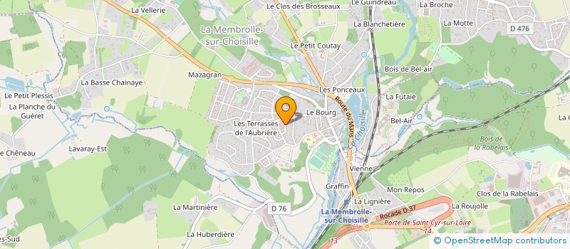 localisation de l'entreprise CHOEUR EMMANUEL CHABRIER  CHANCEAUX-SUR-CHOISILLE