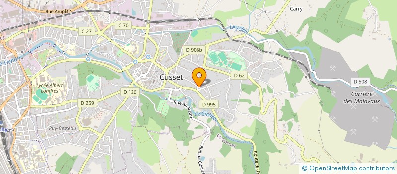 localisation de l'entreprise CHOEUR EN FOLIE à CUSSET