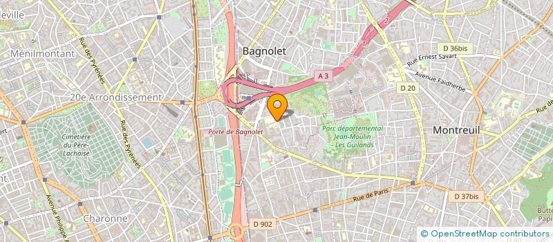localisation de l'entreprise CHOEUR EOLIDES à BAGNOLET
