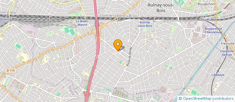 localisation de l'entreprise CHOEUR ET MOUVEMENT à AULNAY-SOUS-BOIS