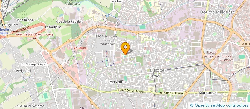 localisation de l'entreprise CHOEUR ET ORCHESTRE A PIACERE  TOURS