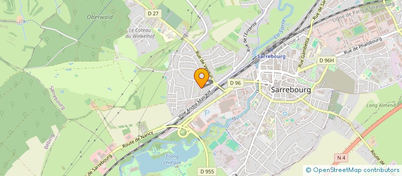 localisation de l'entreprise CHOEUR FEMININ - PLURIEL à SARREBOURG