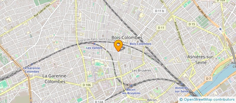 localisation de l'entreprise CHOEUR HARMONIA à BOIS-COLOMBES