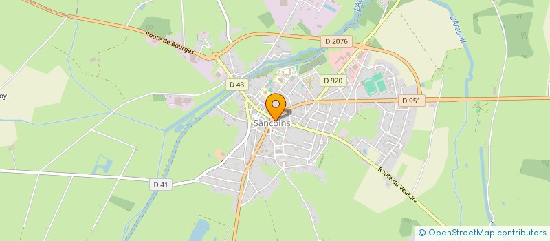 localisation de l'entreprise CHOEUR LE BONHEUR EST DANS LE CHANT  SANCOINS