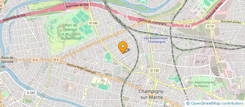 localisation de l'entreprise CHOEUR LES MIGRATEURS à CHAMPIGNY-SUR-MARNE