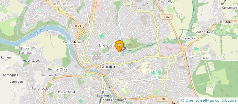 localisation de l'entreprise CHOEUR ORANGE LANNION  LANNION